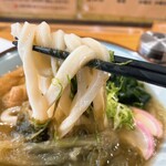 Teuchi udon marusen - おおいりうどん麺アップ