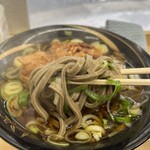 そばのスエヒロ - ▪️太蕎麦(並盛)¥380
▪️ゲソ天¥190、ネギ多め無料
　※現金先払い