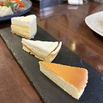 カフェ＆ガーデン しらさぎ邸 - 3種のチーズケーキ