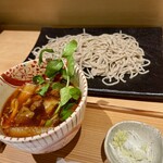 つけ蕎麦 恵比寿初代 - 牛肉辛つけ切りそば¥980(24年3月)