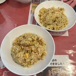 Shuumai Tarou - 日替わり定食(850円)
                        胡麻そば･ミニ焼売2個･五目炒飯(大盛り)