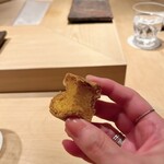 鮨 一二郎 - 箸休めのカステラ玉子。フワッフワのスフレタイプ♥️