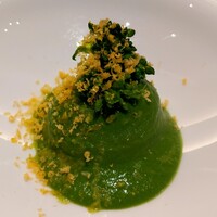 レストラン ローブ - 土佐ジロー玉子、菜花のウフ・エ・フルール