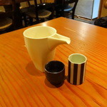 蕎麦切り 旗幟 -  寫楽純米900円