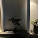 鮨 一二郎 - 季節に応じた鉢植えがいつも楽しみ。