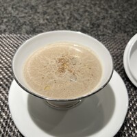 鉄板焼 華山 - キノコのポタージュ