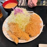 とんかつ かつ壱 - カキ・ヒレ定食