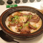 POT POT HALL - 香港式ソーセージと二種と貝柱のホウジャイ飯