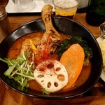 札幌スープカレー絲 - やわらか煮込チキンレッグ