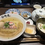 Taishio Soba Touka - 鯛塩らぁ麺➕味玉➕胡麻鯛茶漬け