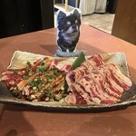 焼肉　太郎 - タレ牛肉　すき焼きカルビ
