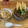 Udon Niku No Umezen - 肉ごぼう天うどん８９０円　かしわごはん２００円