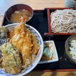 Sobadokoro Minatoan - 天丼セット