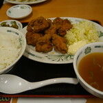 Hidaka ya - 2012年11月3日(土) 唐揚げ定食。