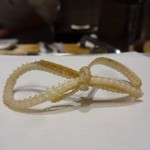 にい留 - 2014.01 夜の席　穴子の骨煎餅