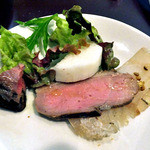 Bistroフルフル - ３種のくん製サラダ（取り分けました）（２０１４年２月）