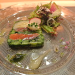 saveur - 桜鱒のスモークと冬野菜のミルフィーユ