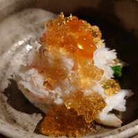 和えに - ディープシーレッドクラブの土佐酢ジュレかけ