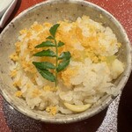 麦と麺助 - 唐墨と春筍の炊き込みご飯