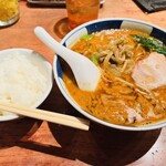 支那麺 はしご - ざーさいだんだんめん（搾菜坦々麺）＆ライス