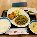 大品川中華街 - コンビセット(青椒肉絲)ご飯少なめ