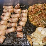 Kimucha cha - 鉄板焼きセット一人前2290円税別、以下外税表記