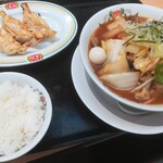餃子の王将 - 野菜煮込みラーメンセット