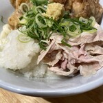 jikaseisanukiudontonikushimbashijinza - 肉おろし醤油スペシャル中盛り870円