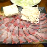 旬鮮酒場 Dank - ぶりしゃぶ￥1,290×4人前　2014.1.24