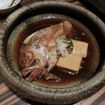 磯一 - ≪２０１４年２月≫アラカルトメニューから。ノド黒の煮付け。