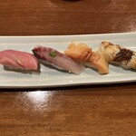 Sushi Utsushikawa - 中トロ、アジ、赤貝、穴子