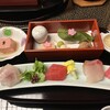 ホテル若水 - 料理写真:壱ノ膳。刺身は、鯛と鮪とカンパチ