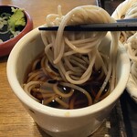 しぶそば - 三枚もりそばの麺 つゆから