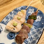 炭火焼とり えんや - 砂ずり 140円＆ささみ 190円