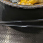 ゆで太郎 - 今まで気付かんかったが
            もしかして、「ぐる麺箸」なのかな？
            或いは類似品とか
            箸先が星形になってて麺が滑りにくい！