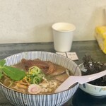らー麺　Do・Ni・Bo - 煮干しお700円を太麺に変更50円岩海苔トッピング150円