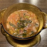 BARU 竹末 - 朝食(700円)の野菜スープ