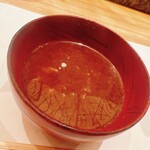 法善寺横丁 誠太郎 - 白舞茸の赤出汁