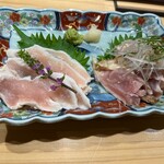 鳥焼き 鬼つね - みつせ鶏の鳥刺し。鮮度抜群！