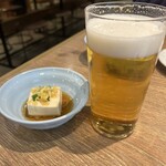 Urayasu Tanuki - 生ビールとお通し