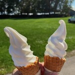 八紘学園 農産物直売所 - 【2023年09月】ソフトクリーム＠250円。