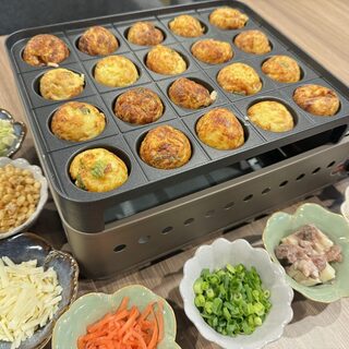 Enjoy the Takoyaki party course ◆ Party plans of 3 hours or more are also available