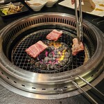 焼肉Dining零 - 「10秒ロース」を焼いてもらう