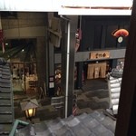三嶋亭 - 窓から見た寺町の商店街