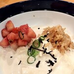 湯島天神下 すし初 - いちごとチーズの白和え