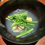 Suzutashiki - 芹と筍と蛤の椀代わり