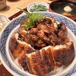 濱松地焼 鰻 まさ - ▫︎肝入り上うなぎ丼　5,100円　もの凄いボリューム！！