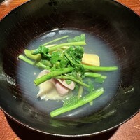 鈴田式 - 芹と筍と蛤の椀代わり