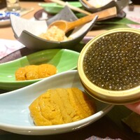 渋谷 鮨墨 - キャビアウニ盛り合わせ