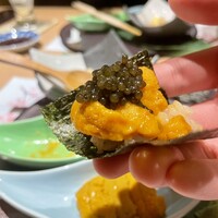 渋谷 鮨墨 - キャビアウニ盛り合わせ